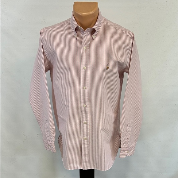 Ralph Lauren long sleeve button down collar shirt.  M - Picture 1 of 7